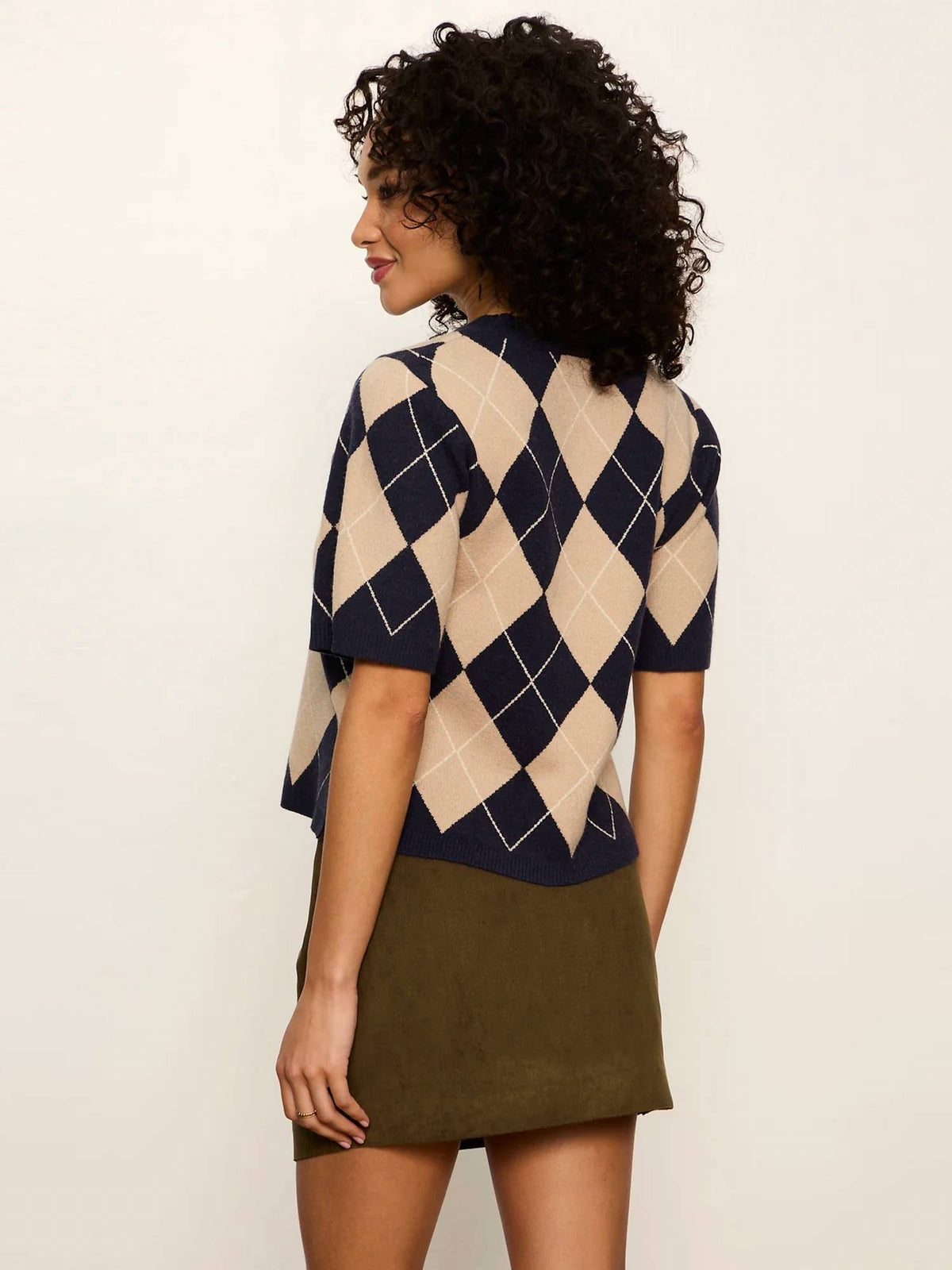 Sanctuary - Perfect Loma Argyle Sweater Tee
