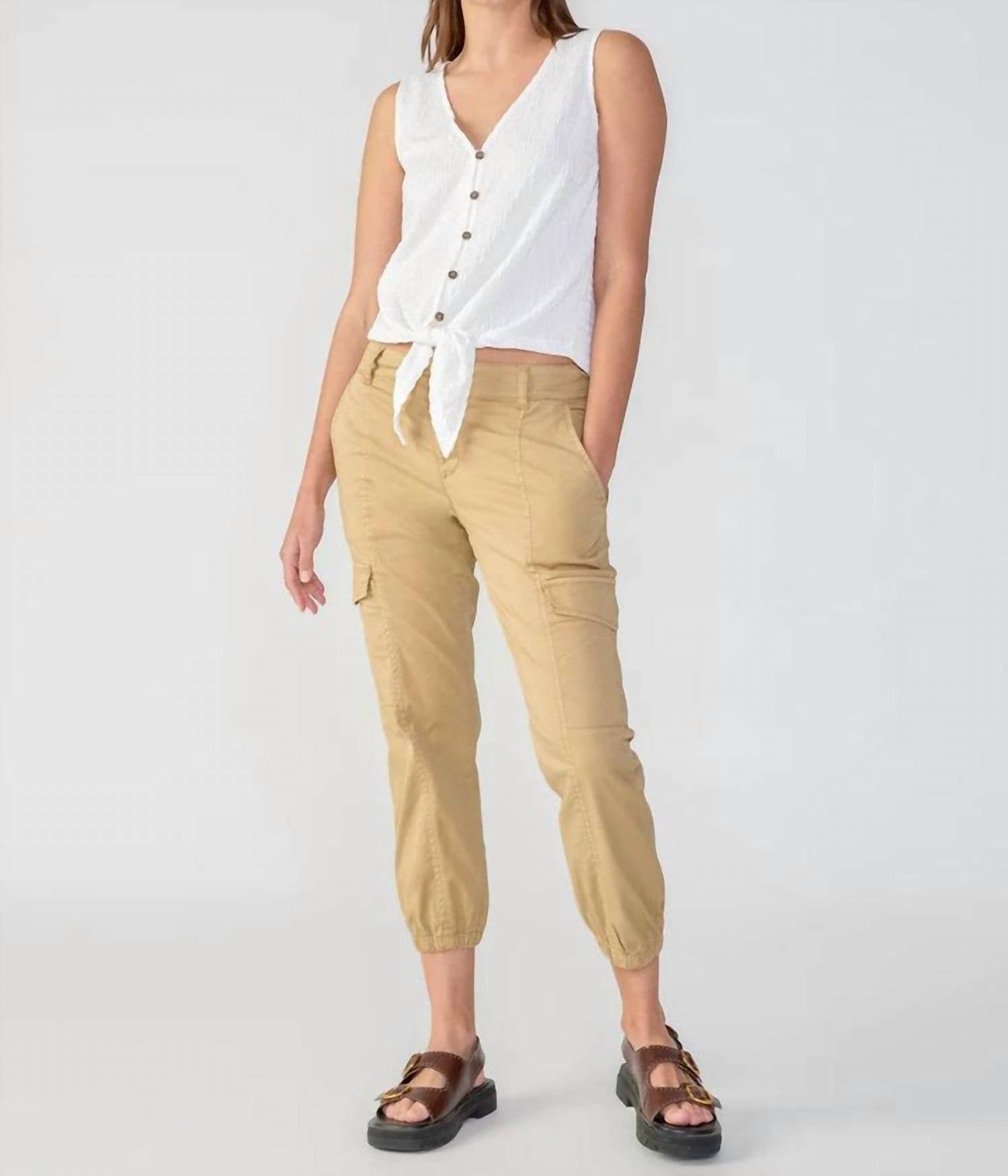 Sanctuary - Rebel Cargo Pant - beige - clothing - cotton - blend