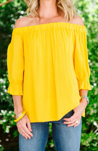 Soak Up The Sun Peasant Top