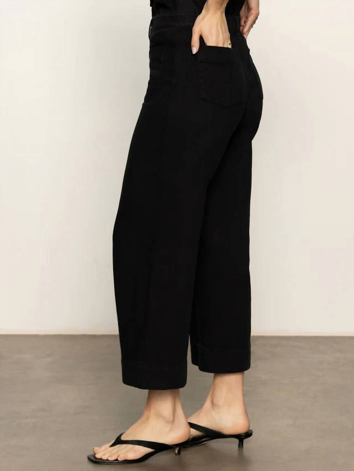 Sanctuary - Soft Marine Wide Leg Crop Pants