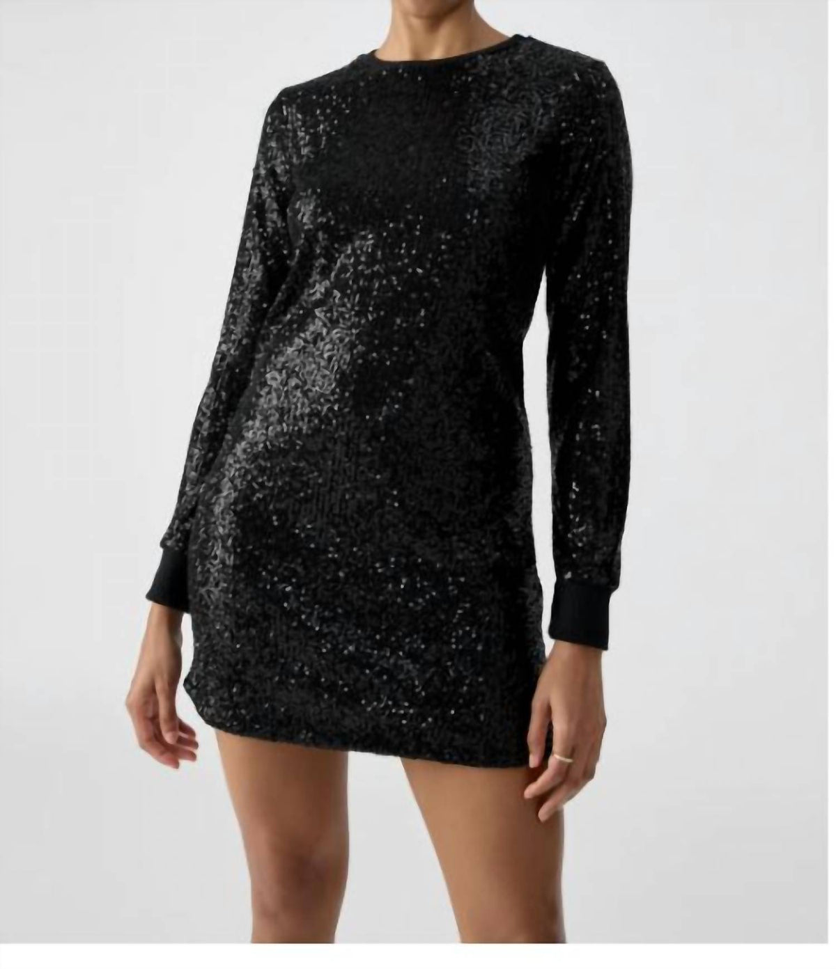 Sparkle Here Dress Black