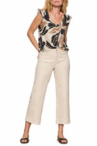 Sanctuary - Within Time Button Linen Shell Top