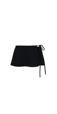 Sandy Liang - Clara Skort - black - clothing - nylon - blend
