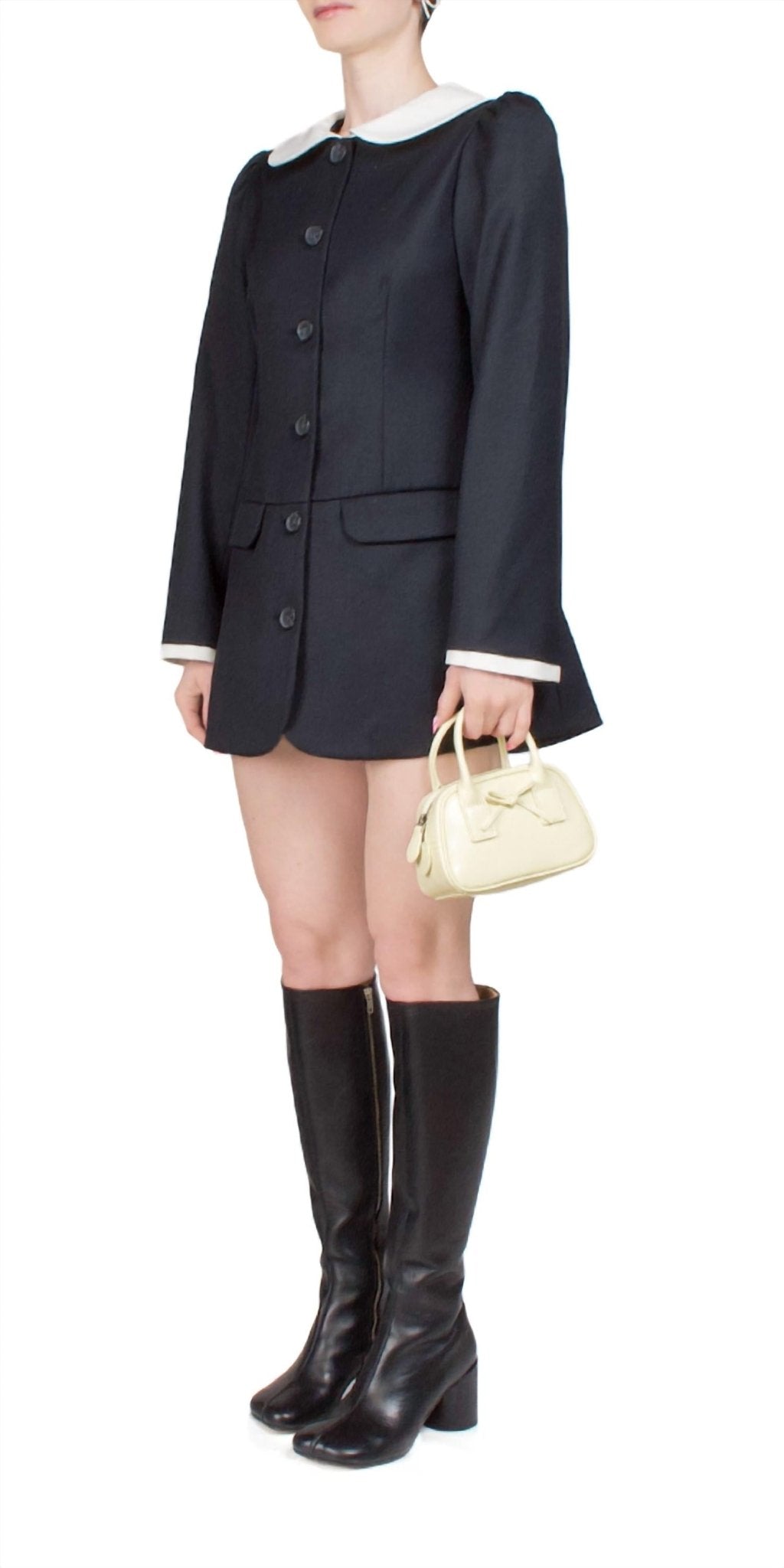 Sandy Liang - Gwen Coat - black - casual - jacket - clothing