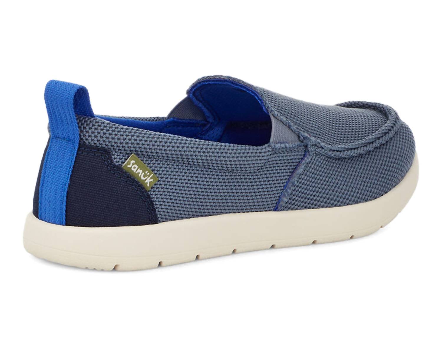 Sanuk - Boy's Lil Sidewalk Surfer Lite Shoes - blue - kids - shoes