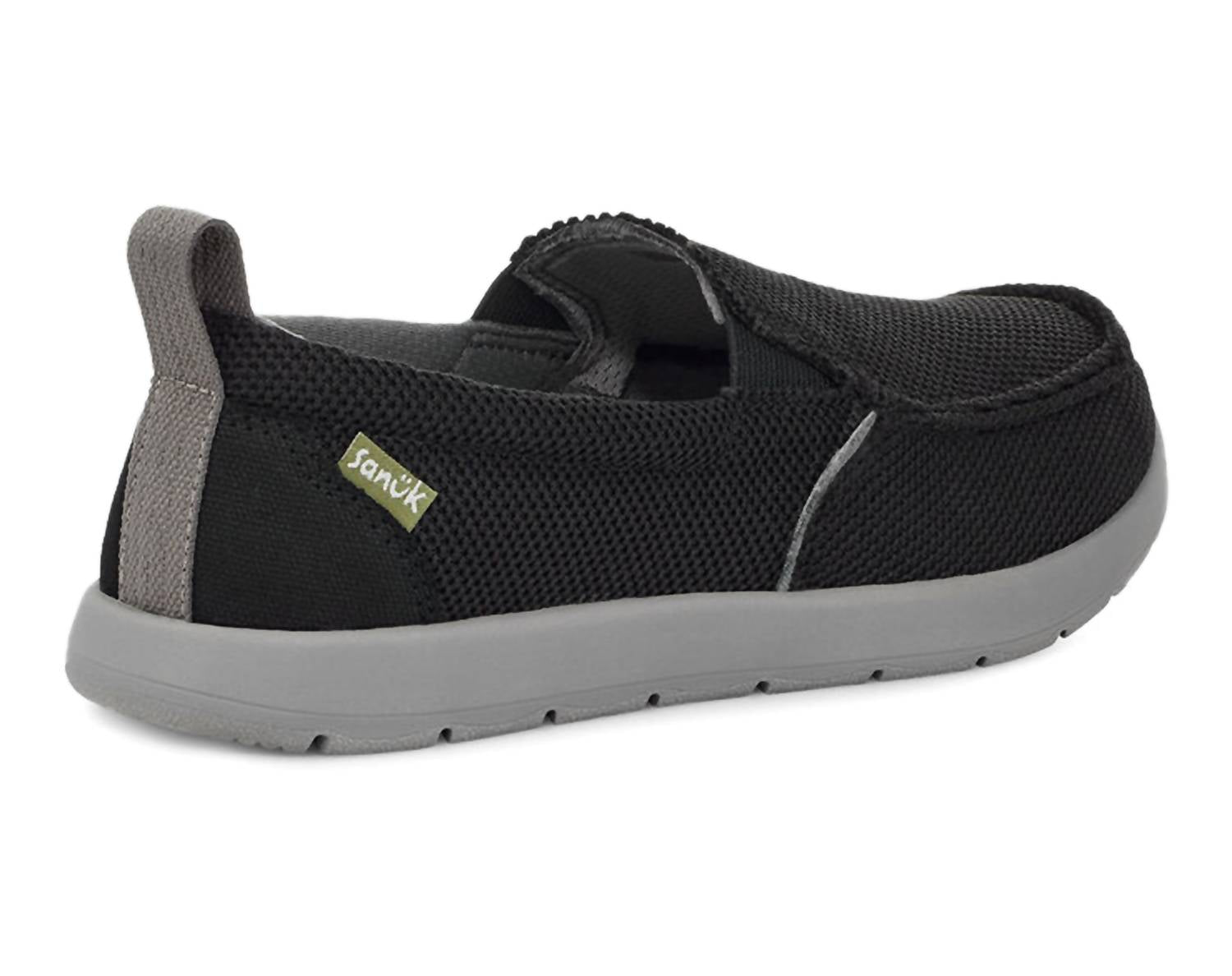 Sanuk - Boy's Lil Sidewalk Surfer Lite Shoes - black - kids - shoes