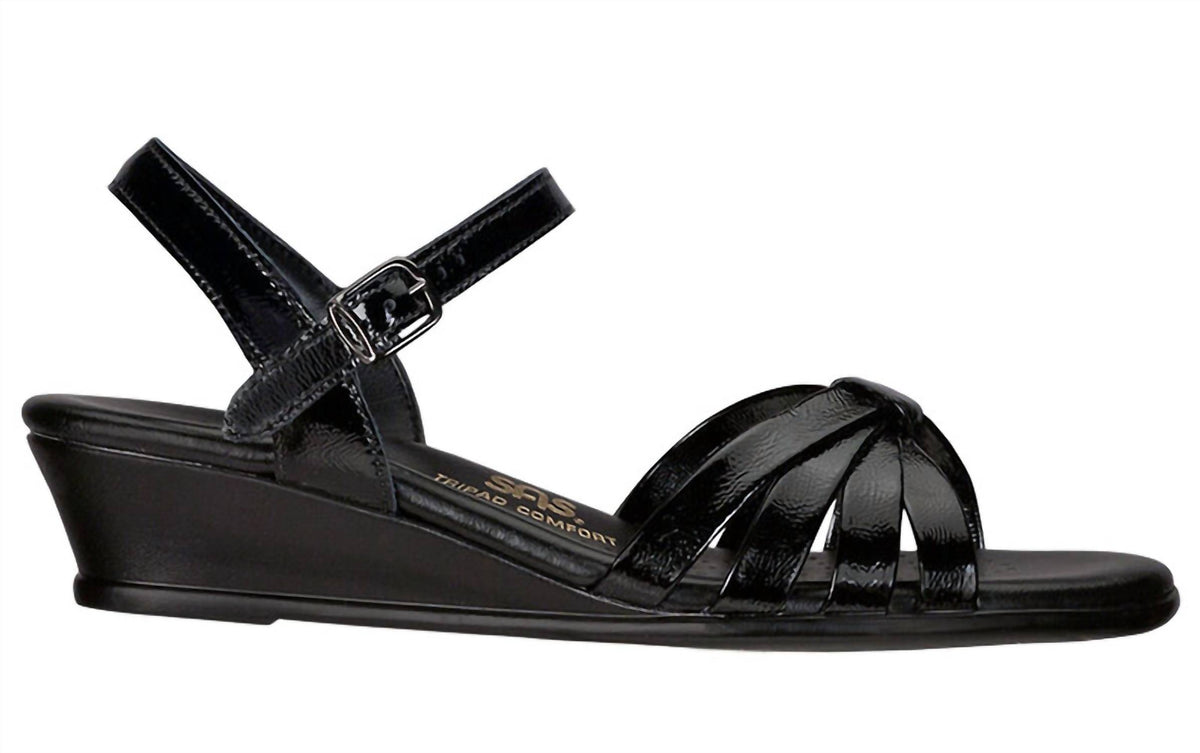 Sas - Women's Strippy Quarter Strap Wedge Sandal
