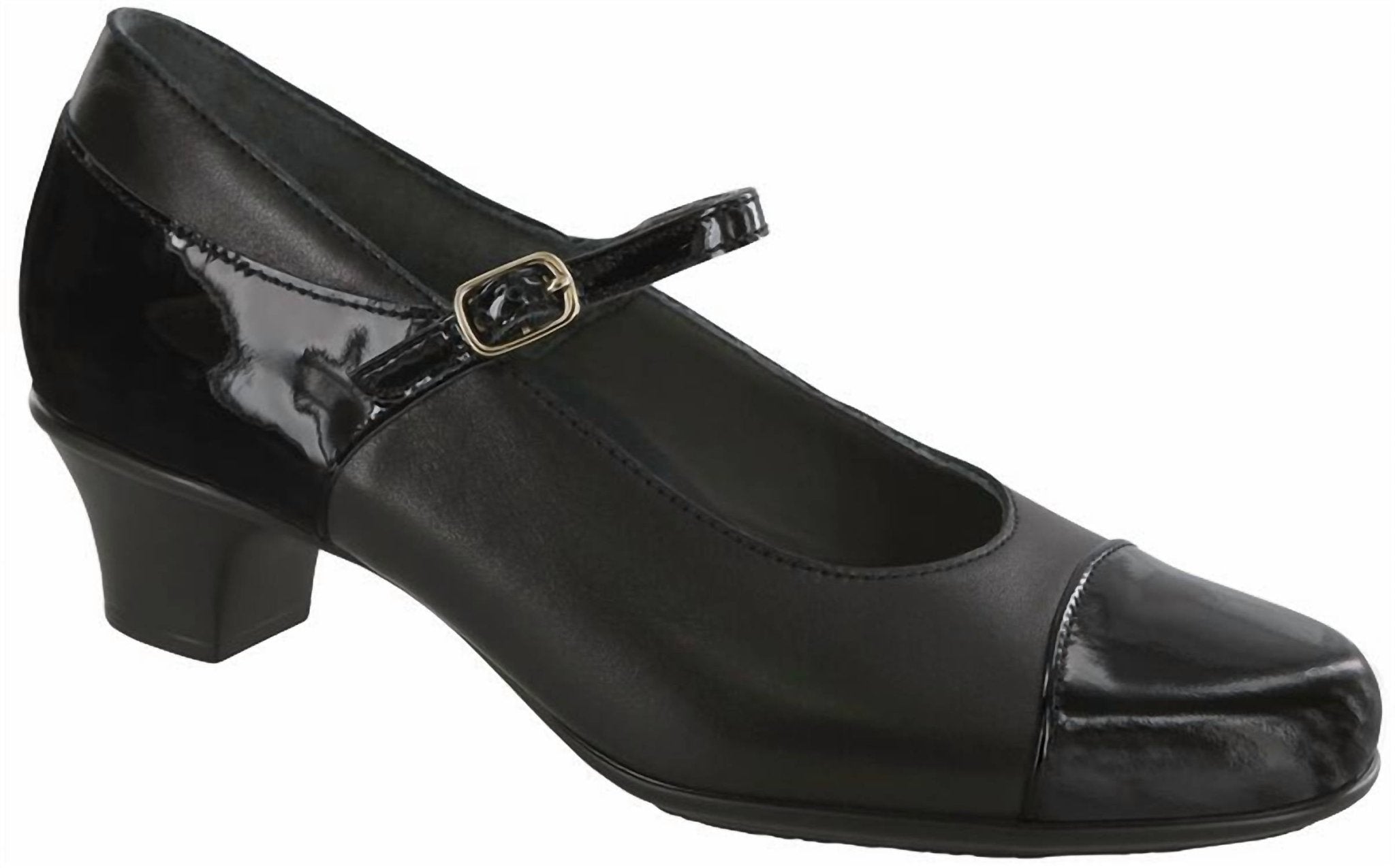 Sas - Women's Isabel Mary Jane Heel - black - heels - leather