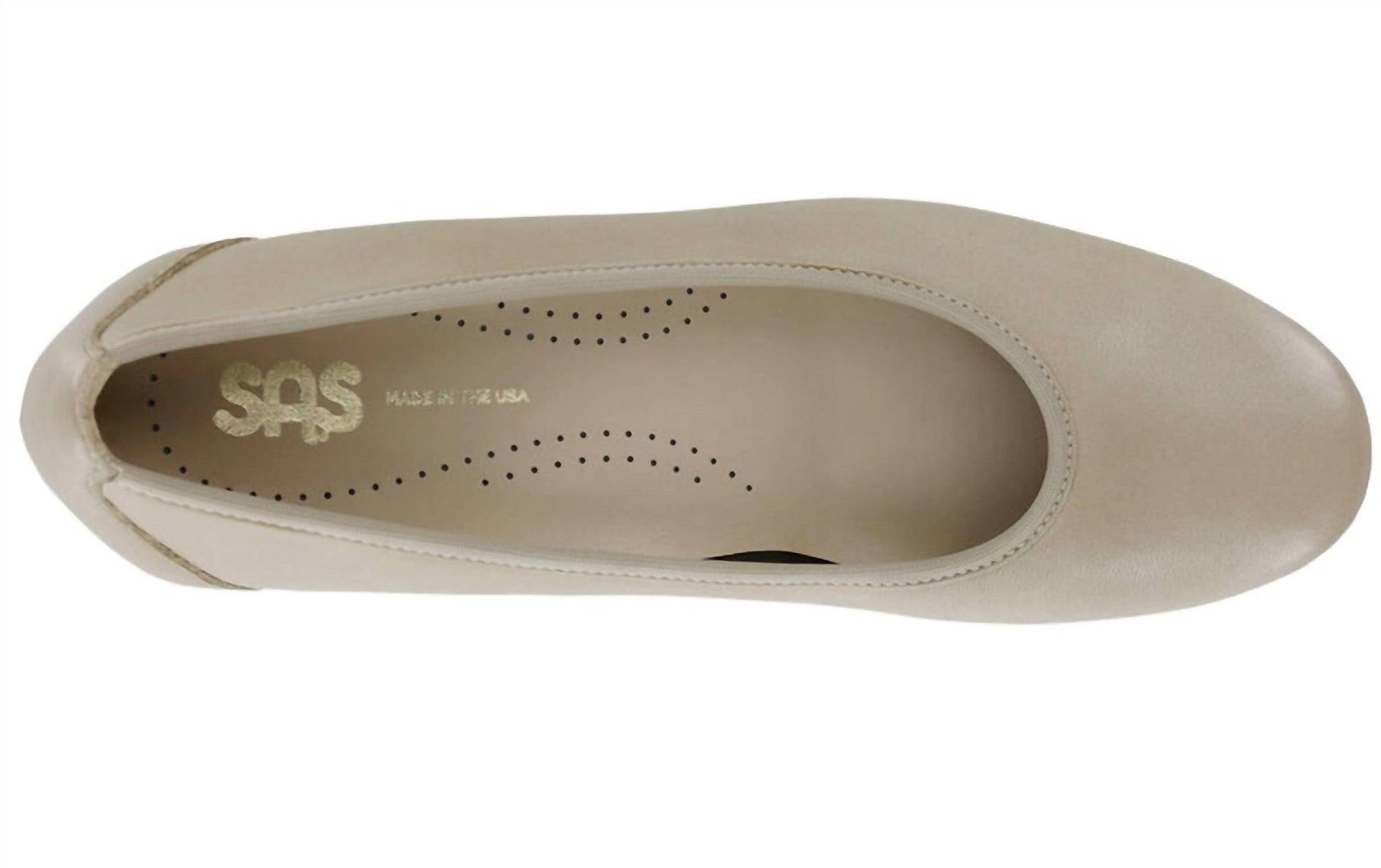 Sas - Women's Milano Crema Leather Pump Heels - beige - heels - leather