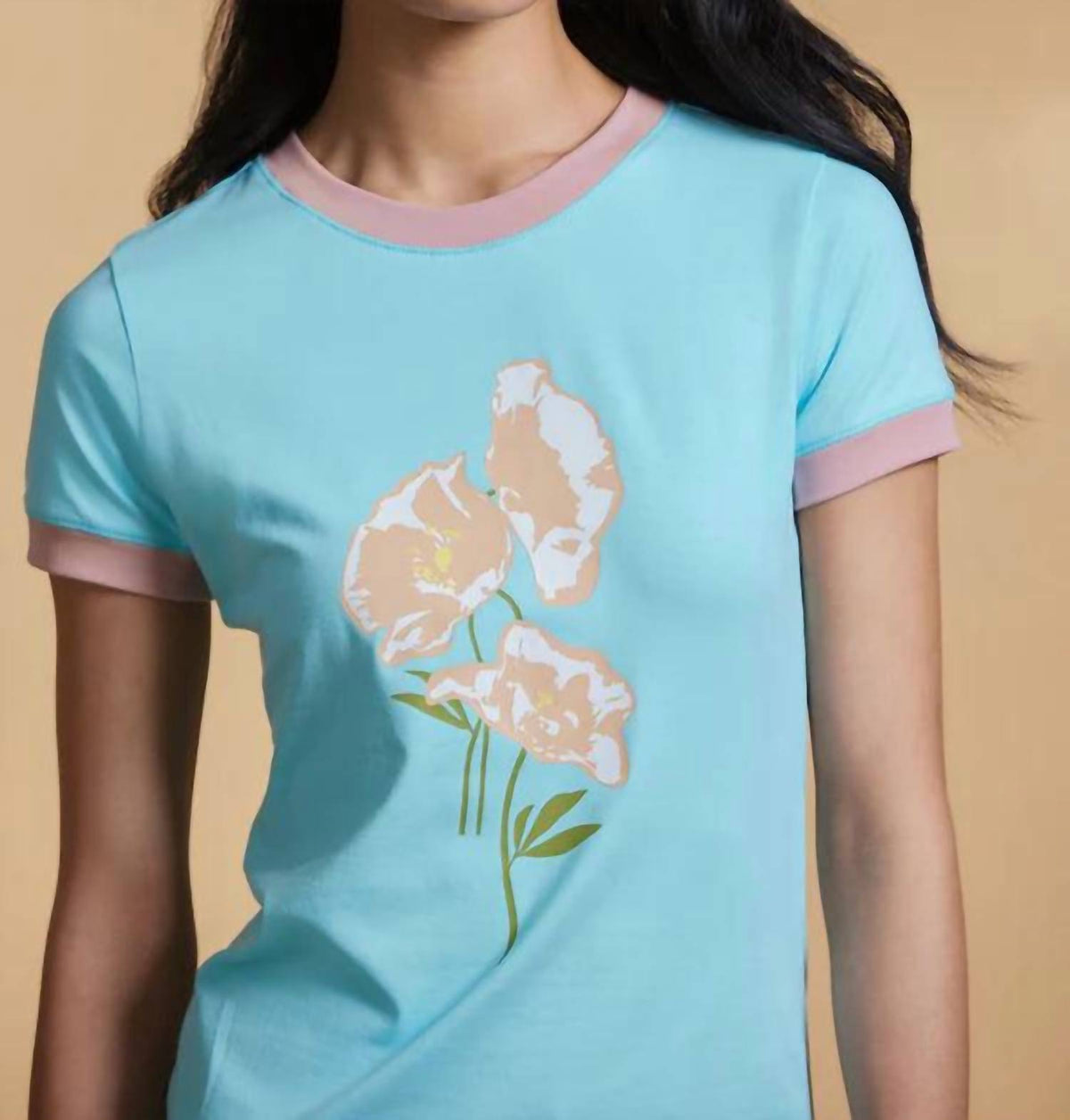 Sasha+Z - Poppies Short Sleeve Tee