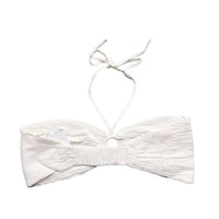 Savannah Morrow - Women's Summer Bandeau Crop Top - clothing - cotton - crop - tops