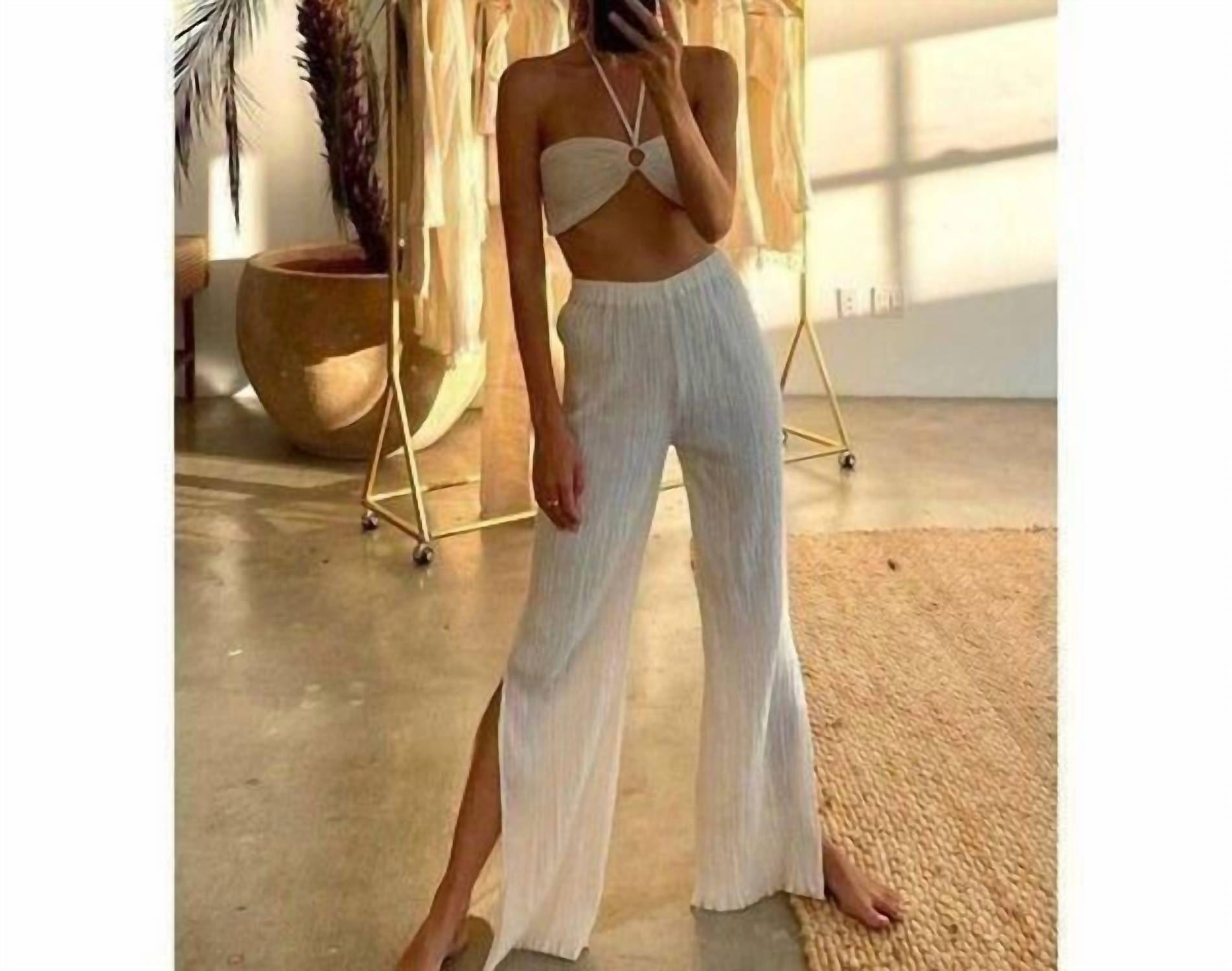 Savannah Morrow - Women's Summer Bandeau Crop Top - clothing - cotton - crop - tops