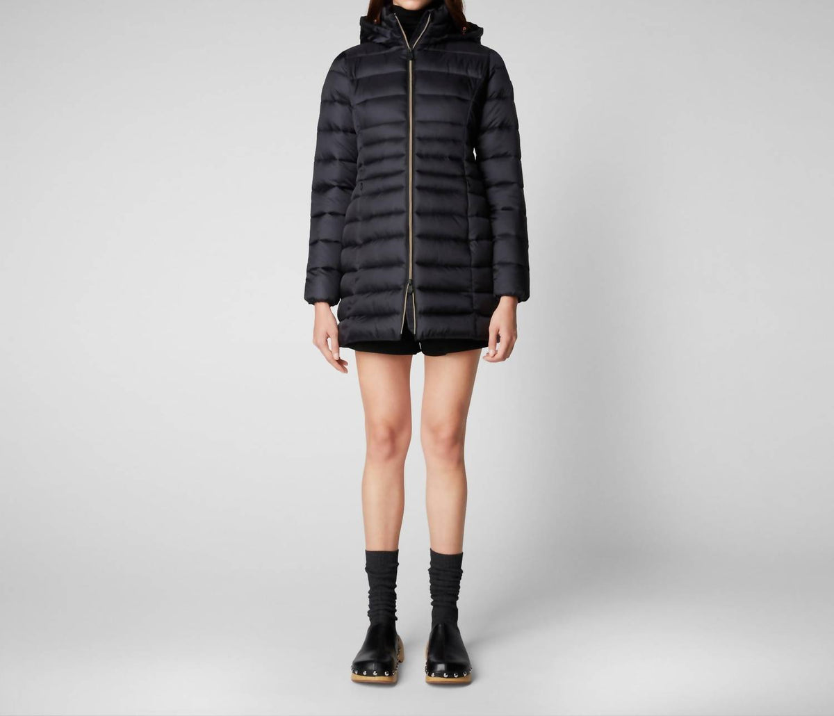 Save The Duck - Reese 3/4 Hooded Puffer Coat