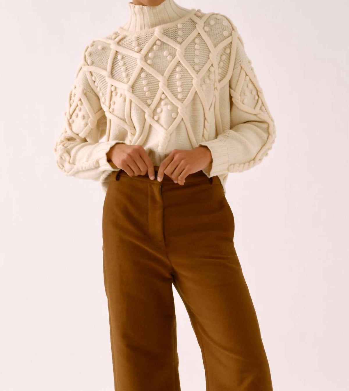 Sayaka Davis - Pom-pom Cable Knit Sweater