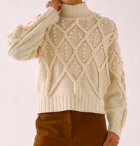 Sayaka Davis - Pom-pom Cable Knit Sweater