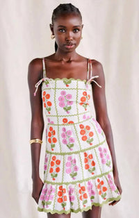 Saylor - Raphaela Block Print Mini Dress