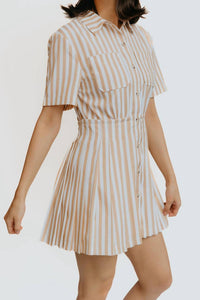 Saylor - Wilda Shirt Dress - beige - clothing - dresses