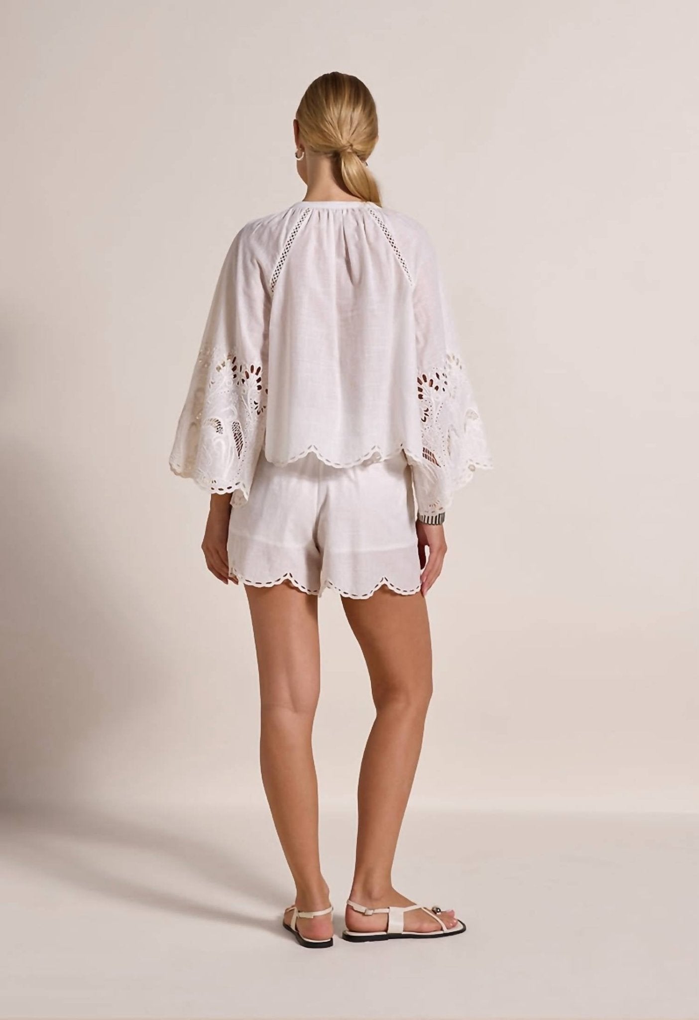 Scarlett Poppies - Ashu Embroidered Top - blouses - clothing - cotton
