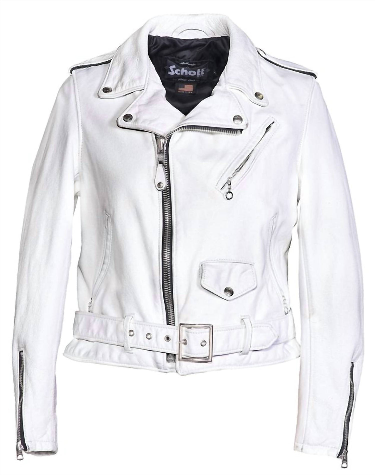 Schott N.Y.C. - Vintage Cowhide Leather Moto Jacket