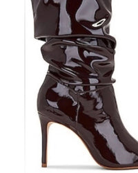 Schutz - Women's Ashlee Slouchy Patent Leather Bootie
