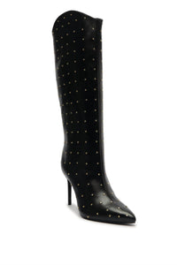 Schutz - Women's Maryana Studded Pointed Toe Boot