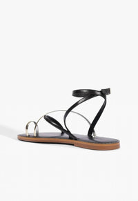 Schutz - Women's Valeria Flat Leather Sandals