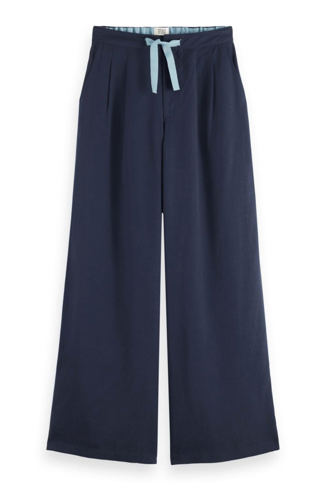Scotch & Soda - Women's Eleni Pajama Pant - blue - clothing - pants