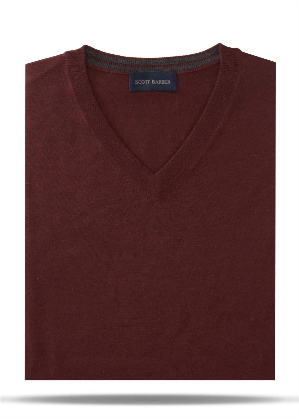 Scott Barber - Men's Merino V Neck Sweater