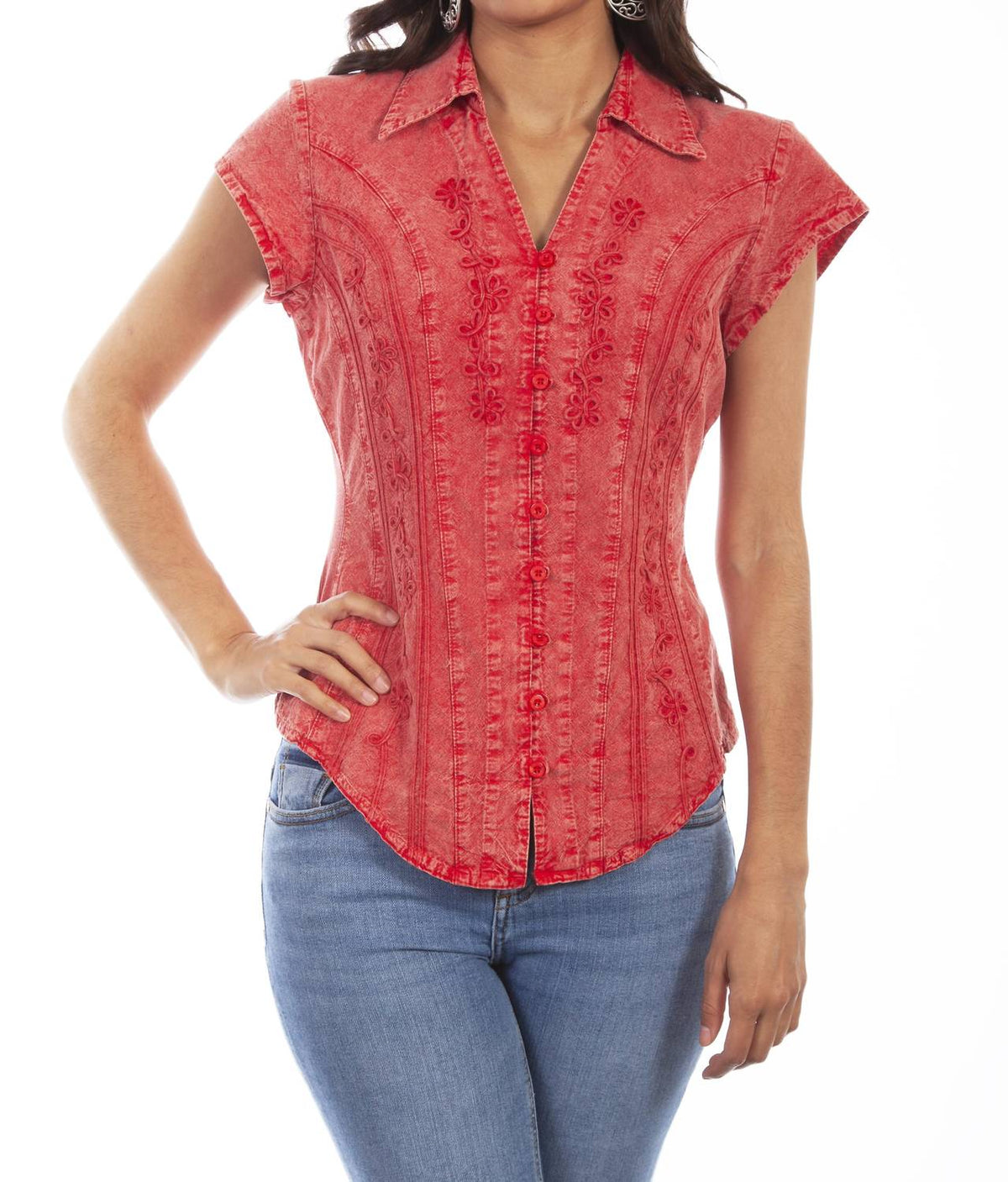 Scully - Cap Sleeve Blouse