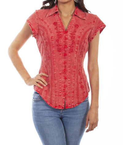 Scully - Cap Sleeve Blouse