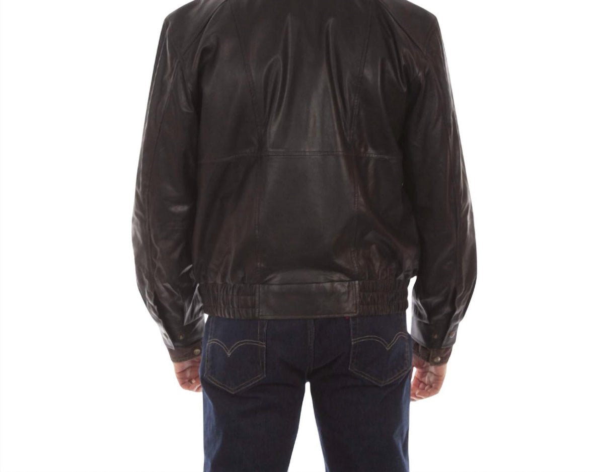 Scully - Double Collar Featherlite Leather Jacket