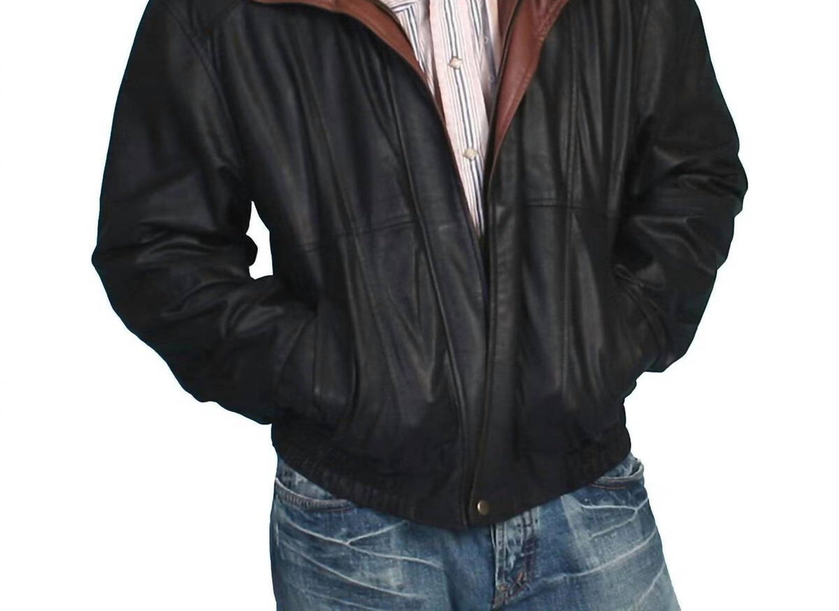 Scully - Double Collar Leather Jacket