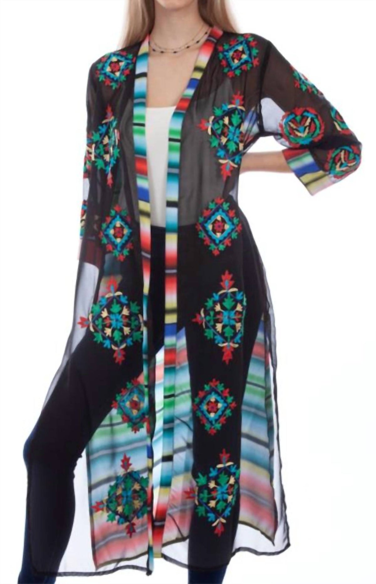 Scully - Embroidered Duster