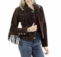 Scully - Fringe and Beaded Suede Jacket