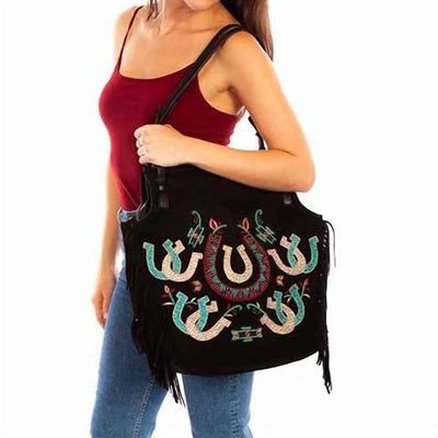 Scully - Horseshoe Suede Handbag