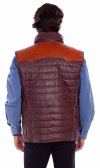 Scully - Leather Puffer Vest