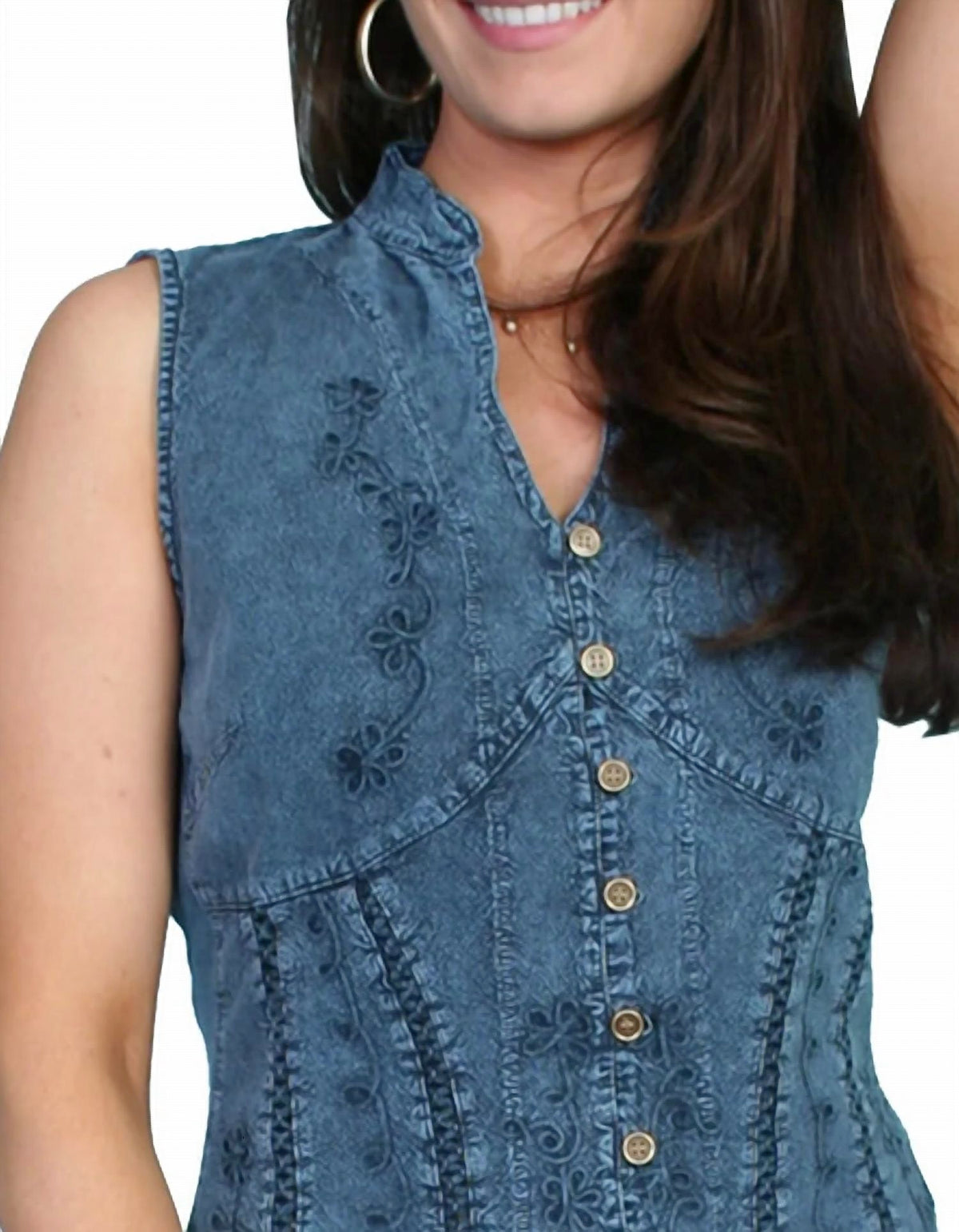 Scully - Peruvian Cotton Sleeveless Blouse