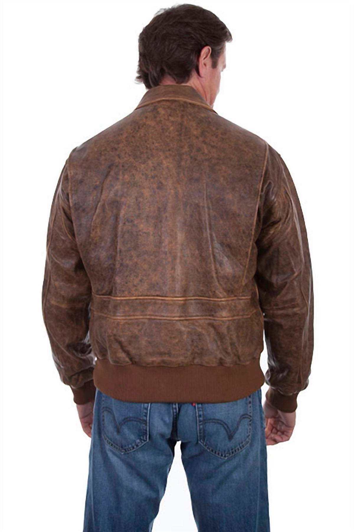 Scully - Squadron Leather Bomber Jacket