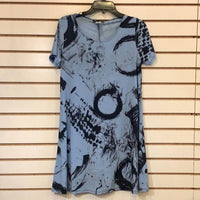 Sea & Anchor - Women's Graphic Swirls Dress - blue - clothing - dresses