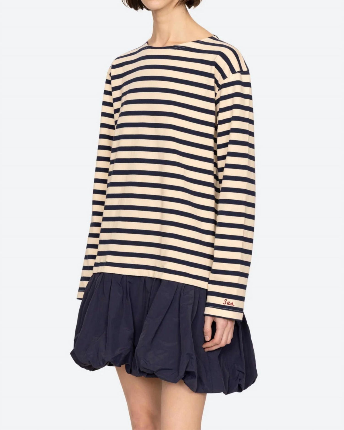 Sea - Athena Solid Combo T-shirt Dress