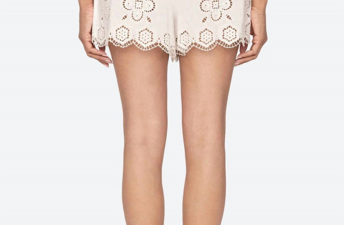 Sea - Babette Eyelet Pull-on Shorts