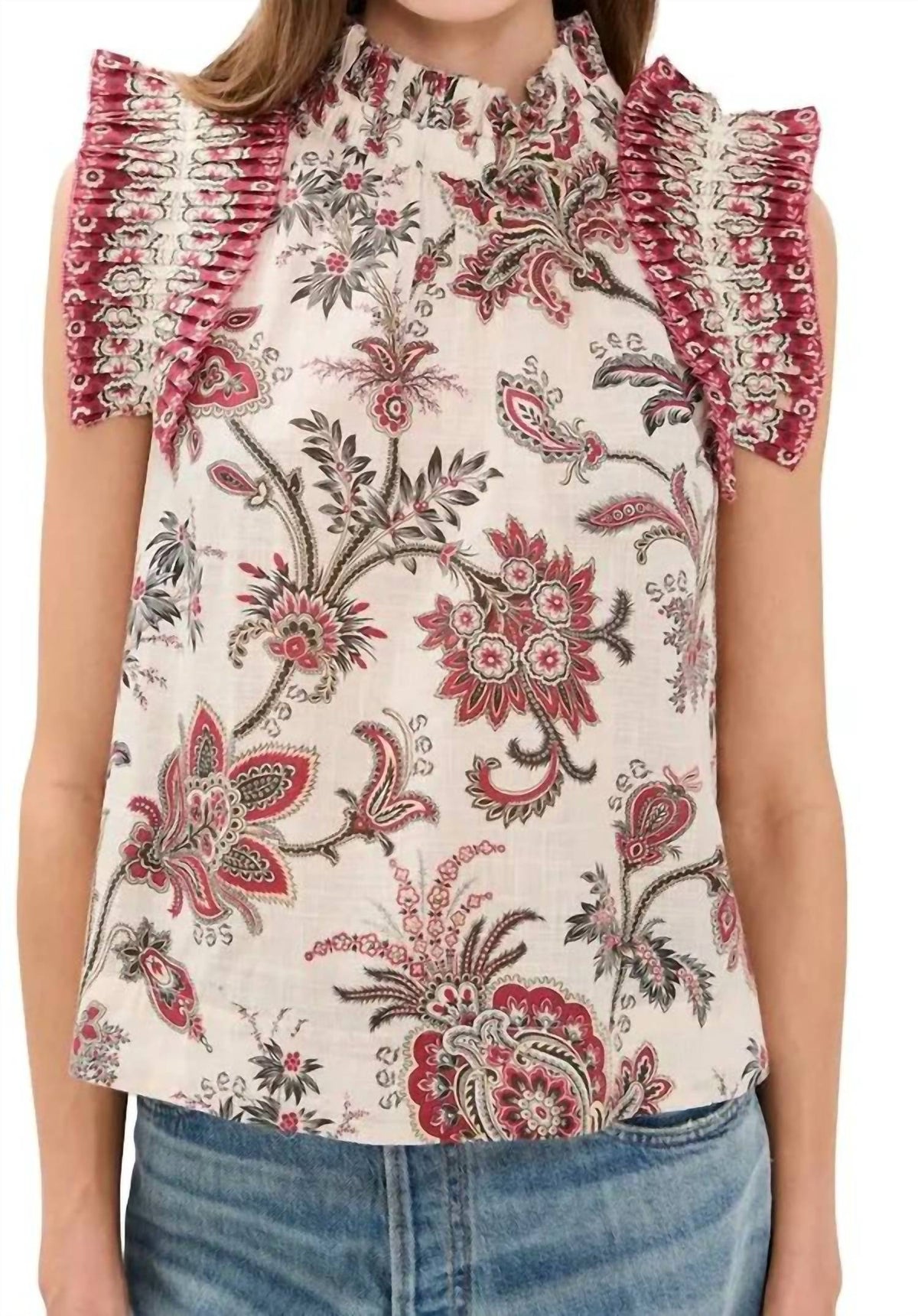 Sea - Cassandra Flutter Sleeve Top