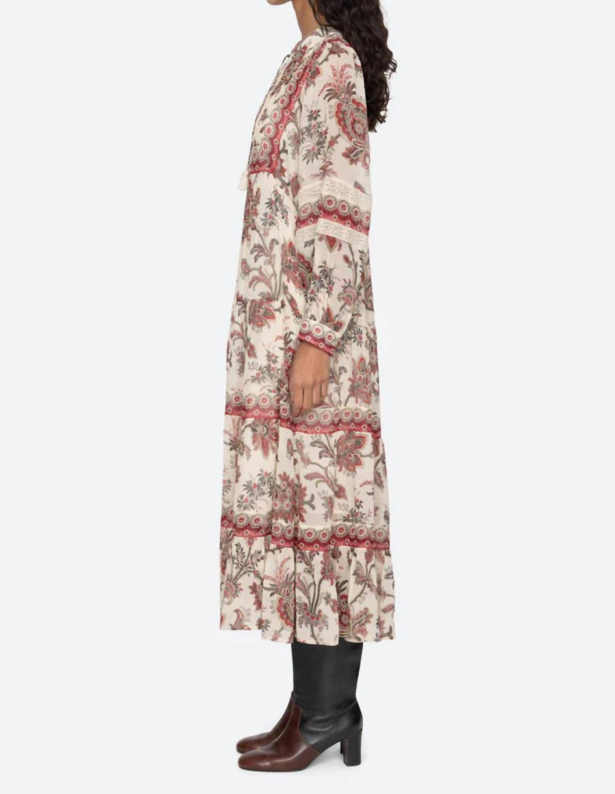 Sea - Cassandra Long Sleeve Midi Dress