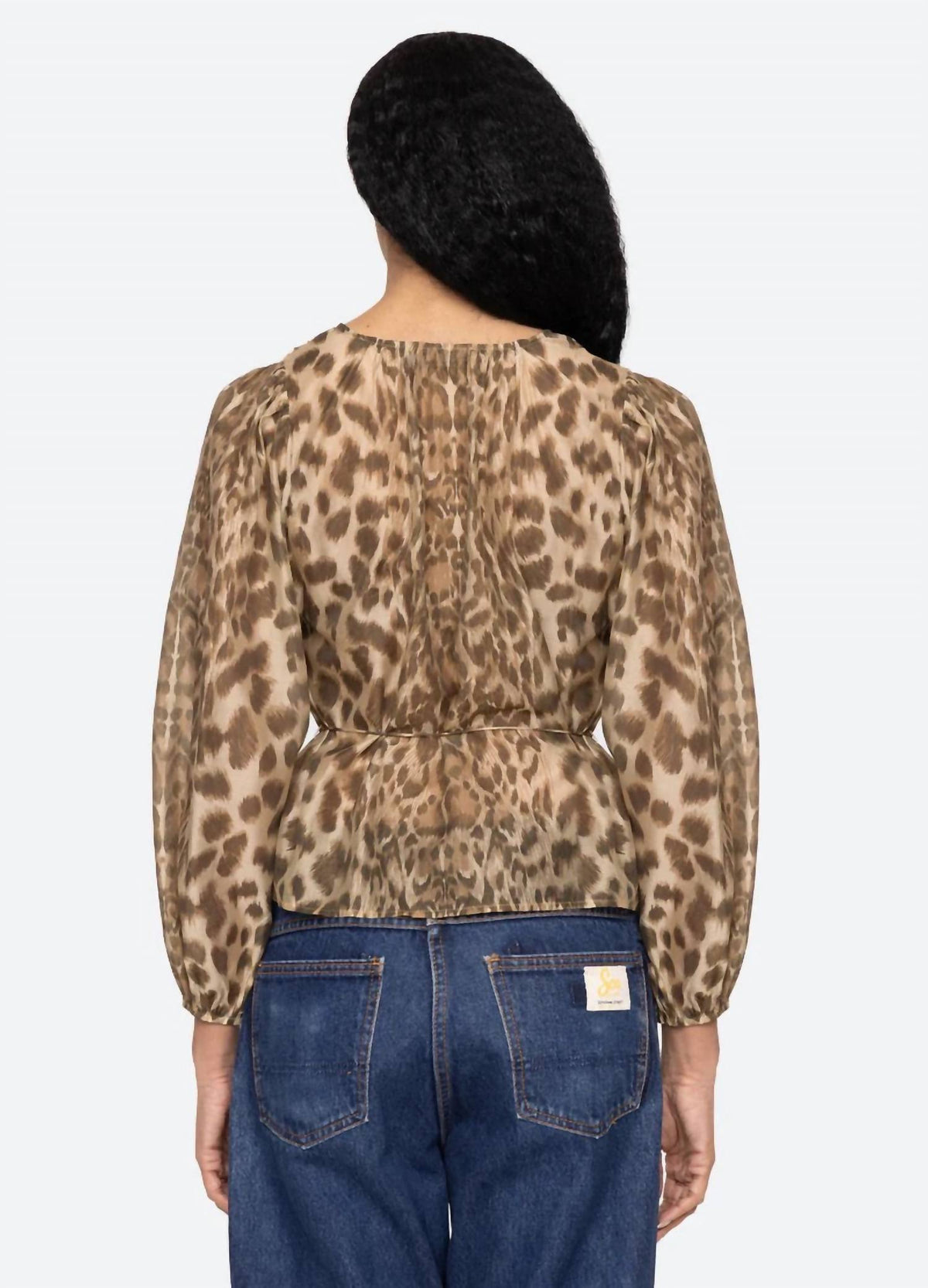 Sea - Claude Leopard Print Top