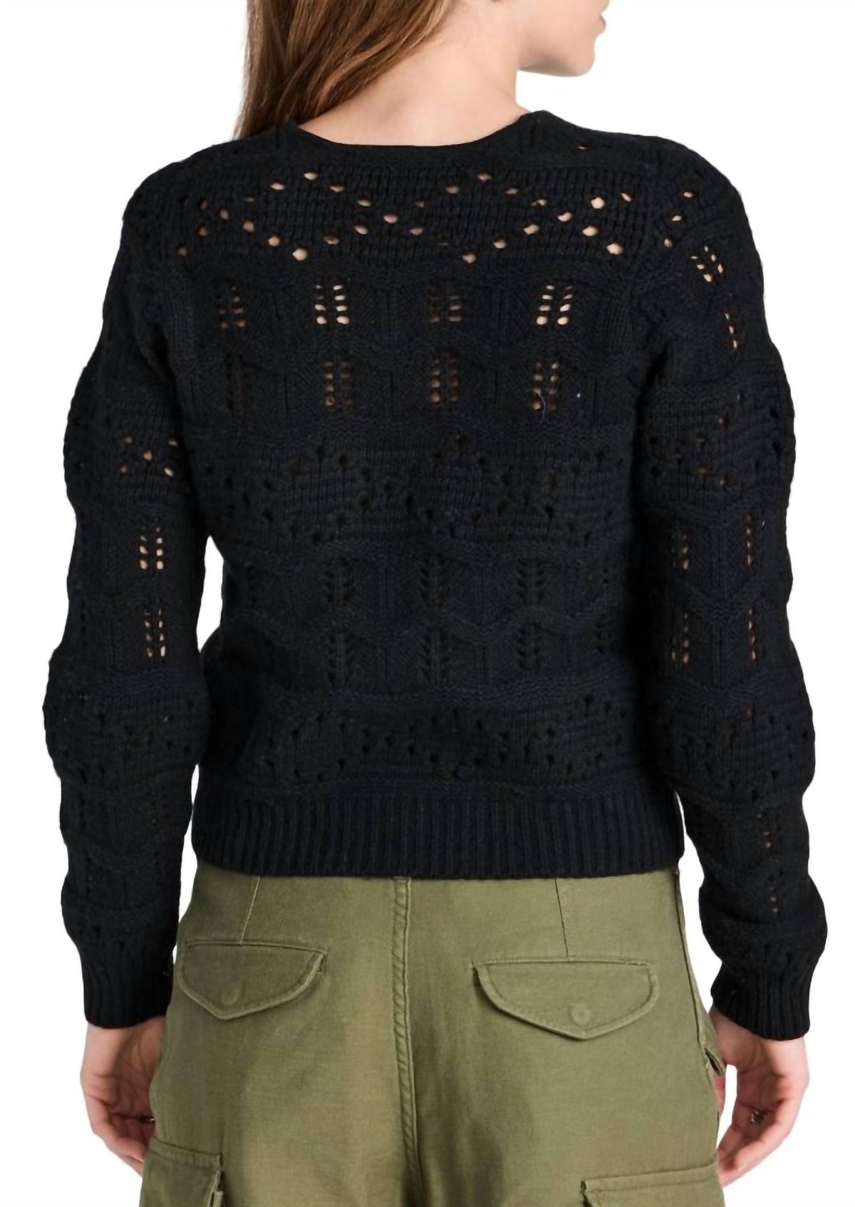 Sea - COLE CABLE KNIT CUT OUT SWEATER