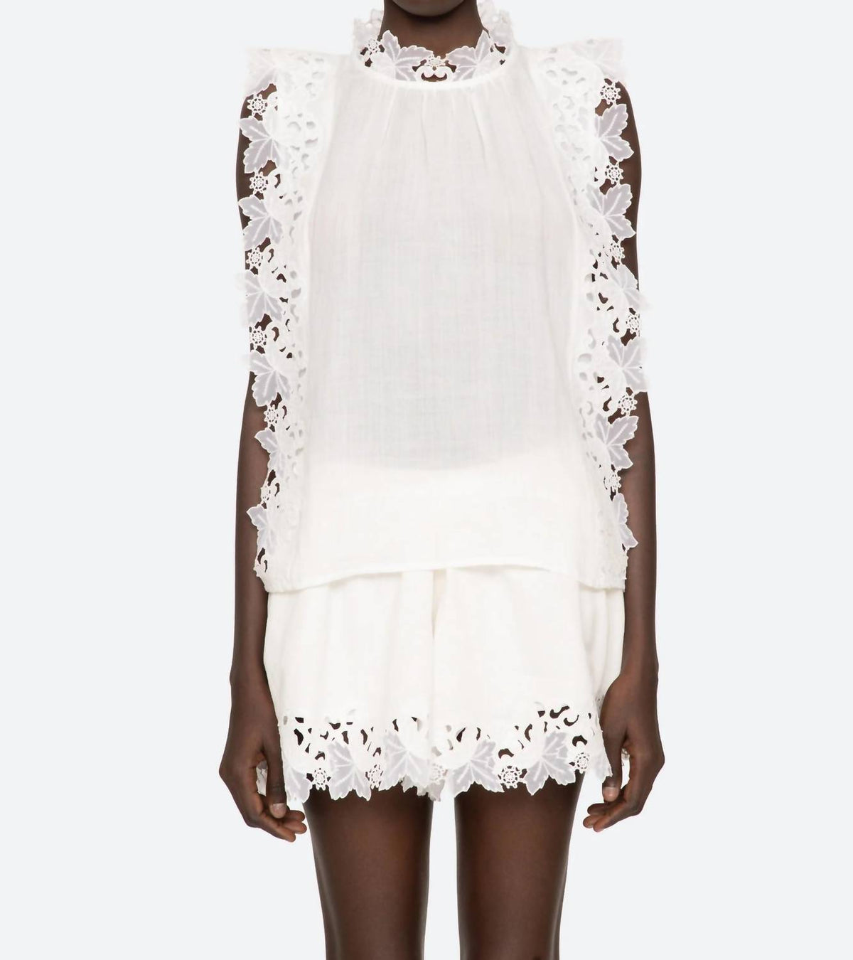 Sea - Eleannora Embroidered Sleeveless Top