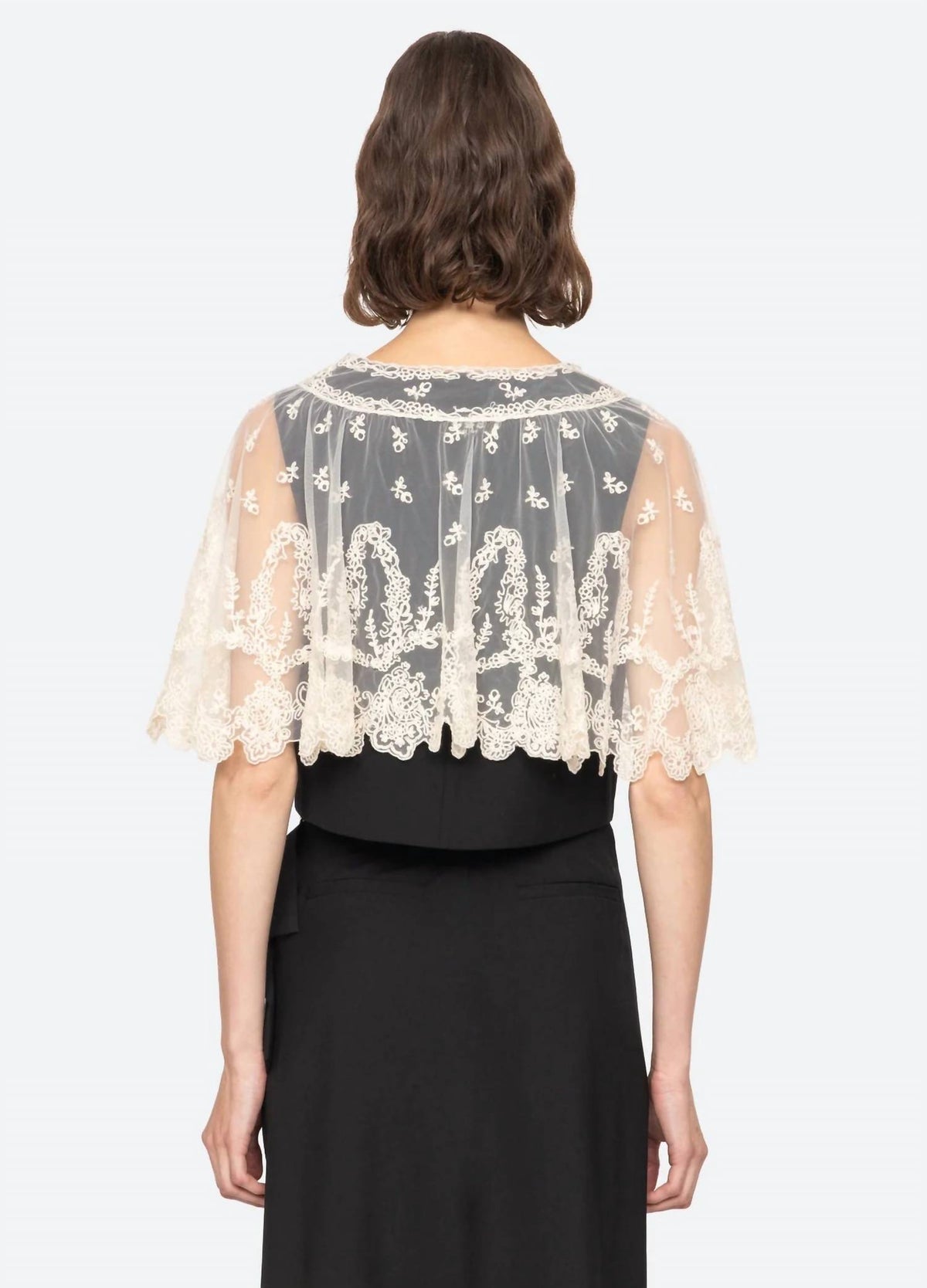 Sea - Elisa Tropical Wool Capelet Vest