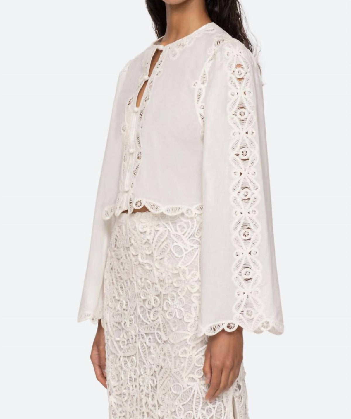 Sea - Elke Soutache Long Sleeve Blouse