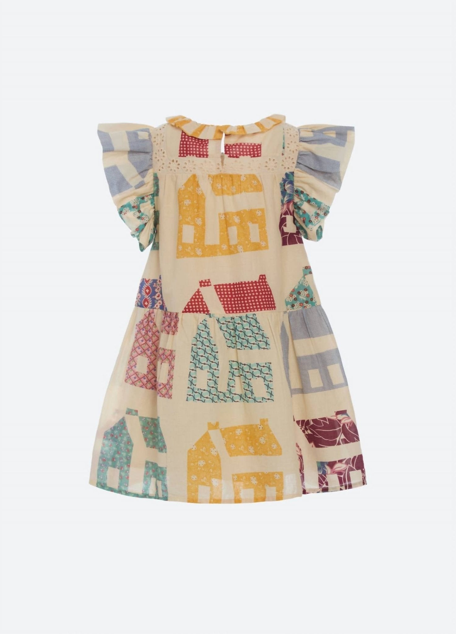 Sea - Girl's Anneliese Dress - beige - casual - clothing