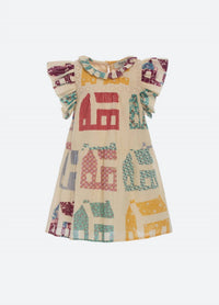 Sea - Girl's Anneliese Dress - beige - casual - clothing